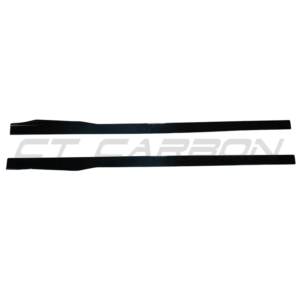 BMW 8 SERIES G14/G15 CONVERTIBLE/COUPE 2018+ GLOSS BLACK SIDE SKIRTS-Side Skirts-BLAK BY CT-CT Carbon - High-quality carbon fiber and gloss black aerodynamic parts for premium sports and luxury vehicles.