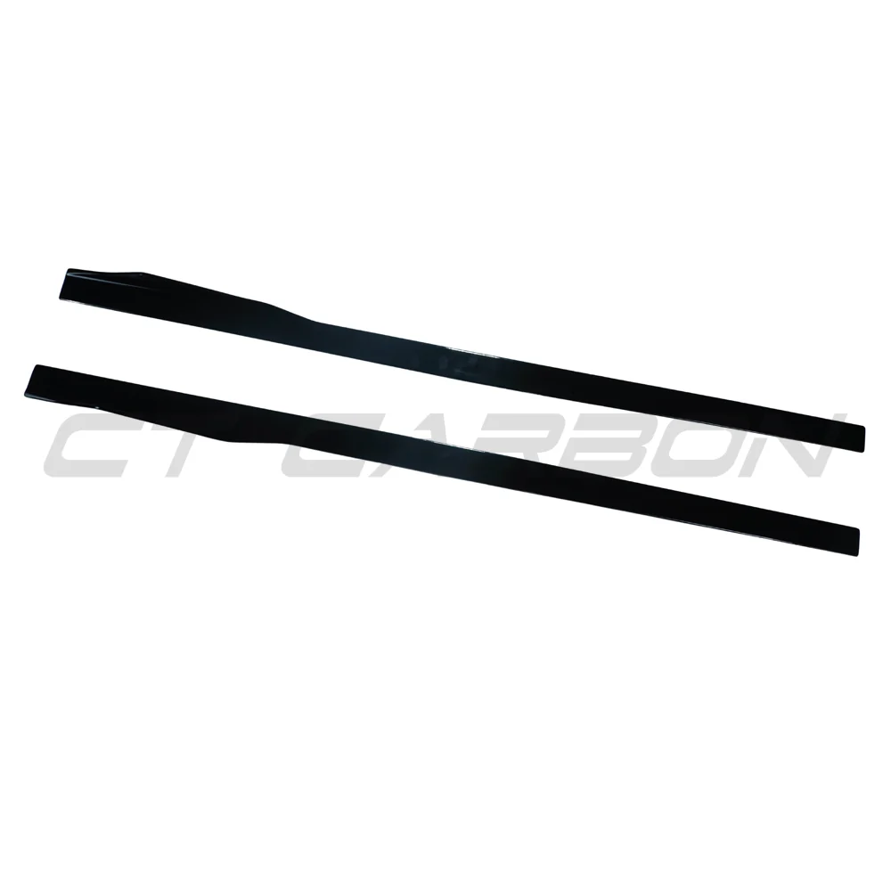BMW 8 SERIES G14/G15 CONVERTIBLE/COUPE 2018+ GLOSS BLACK SIDE SKIRTS-Side Skirts-BLAK BY CT-CT Carbon - High-quality carbon fiber and gloss black aerodynamic parts for premium sports and luxury vehicles.