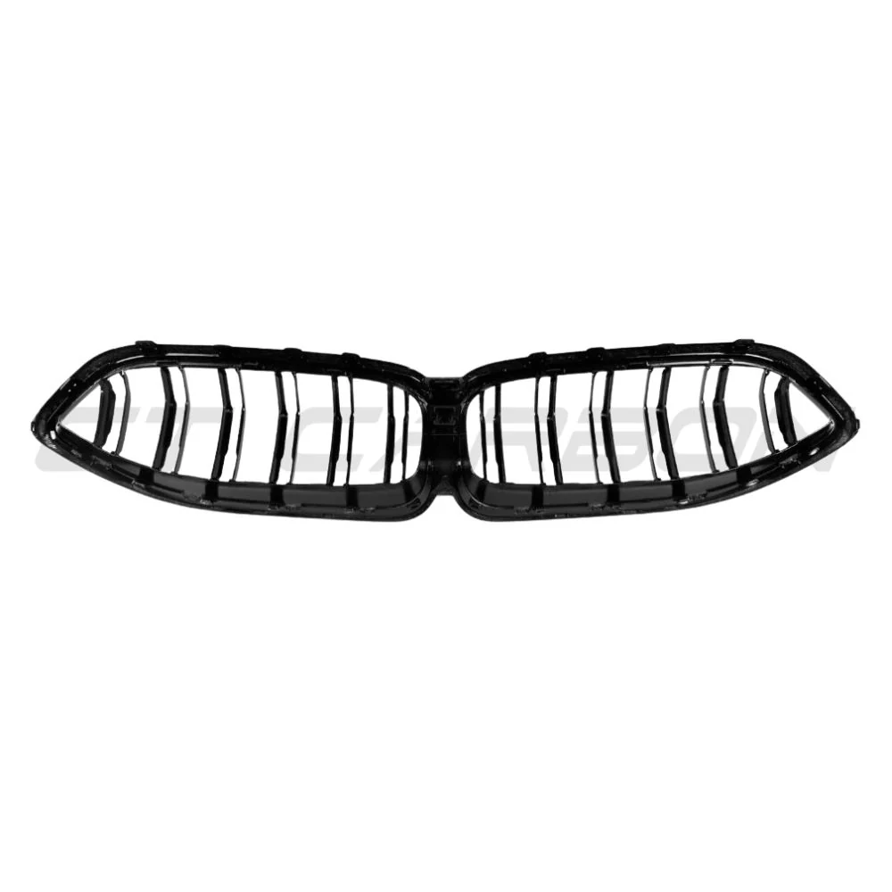 BMW 8 SERIES G14/G15/G16 LCI 2023+ CARBON FIBRE DOUBLE SLAT GRILLE-Accessories-CT CARBON-CT Carbon - High-quality carbon fiber and gloss black aerodynamic parts for premium sports and luxury vehicles.