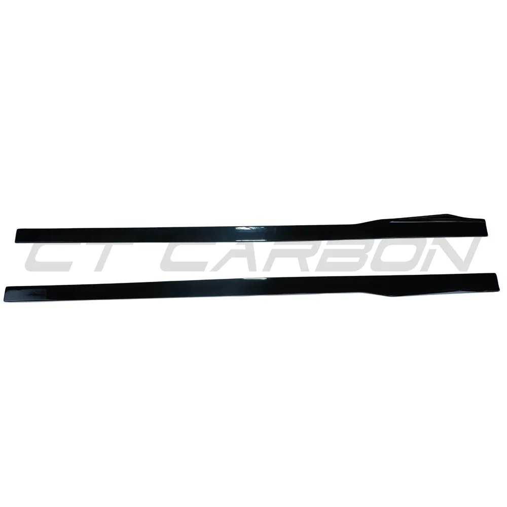 BMW 8 SERIES G16 2018+ GLOSS BLACK SIDE SKIRTS-Side Skirts-BLAK BY CT-CT Carbon - High-quality carbon fiber and gloss black aerodynamic parts for premium sports and luxury vehicles.