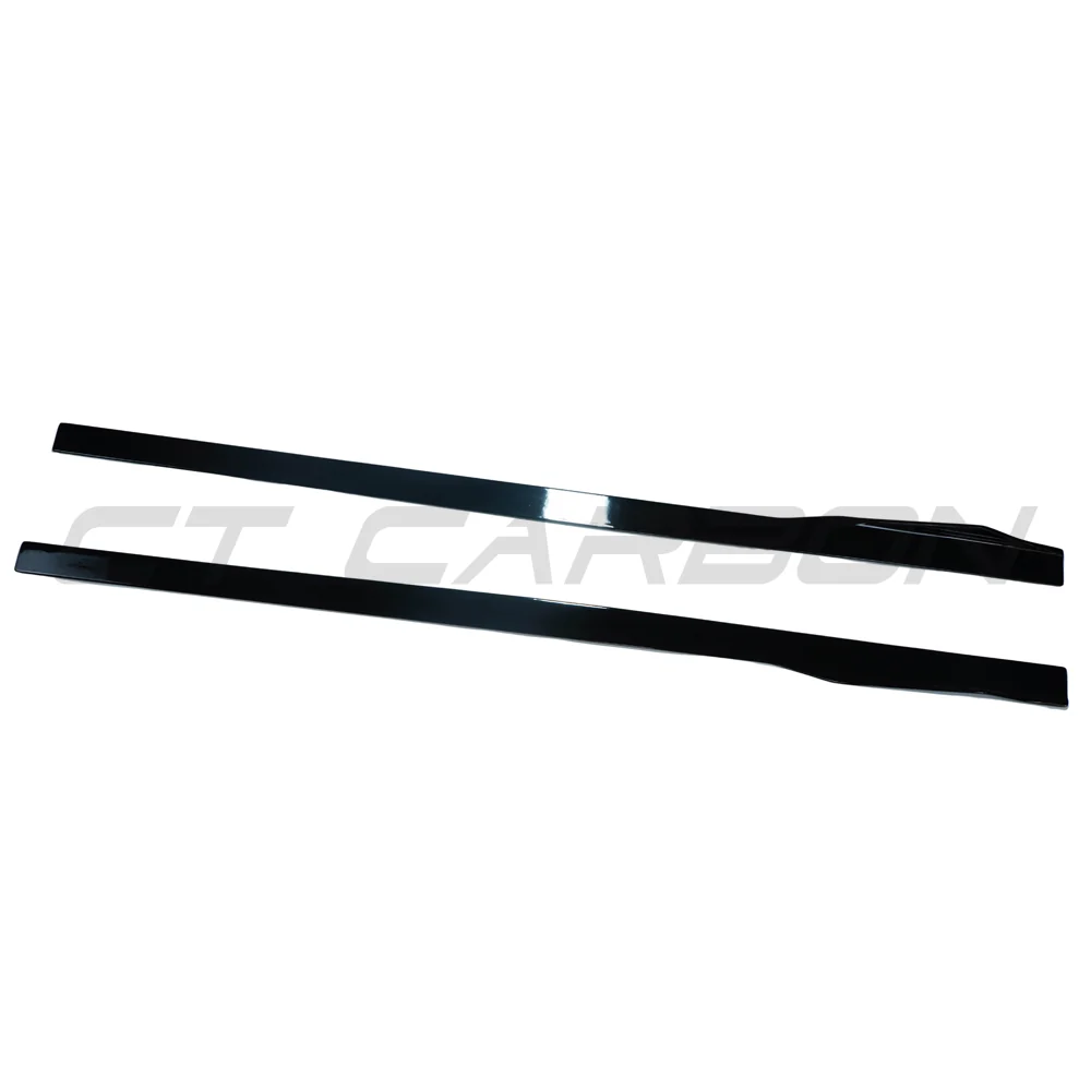 BMW 8 SERIES G16 2018+ GLOSS BLACK SIDE SKIRTS-Side Skirts-BLAK BY CT-CT Carbon - High-quality carbon fiber and gloss black aerodynamic parts for premium sports and luxury vehicles.