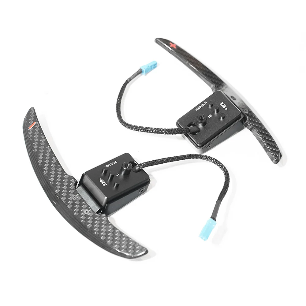 BMW CARBON FIBRE MAGNETIC SHIFTER PADDLES-Accessories-CT CARBON-CT Carbon - High-quality carbon fiber and gloss black aerodynamic parts for premium sports and luxury vehicles.