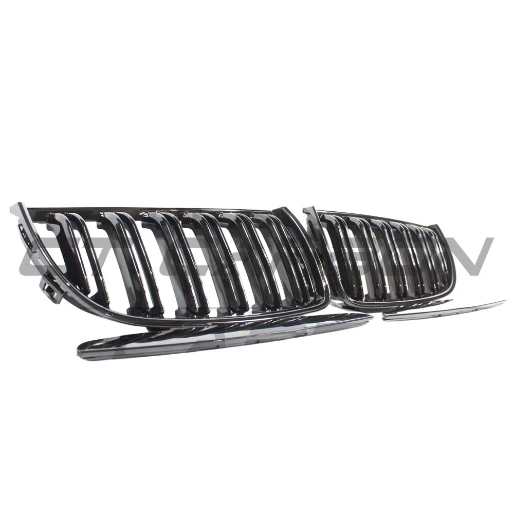 BMW E90 3 SERIES PRE-LCI DOUBLE SLAT BLACK GRILLES