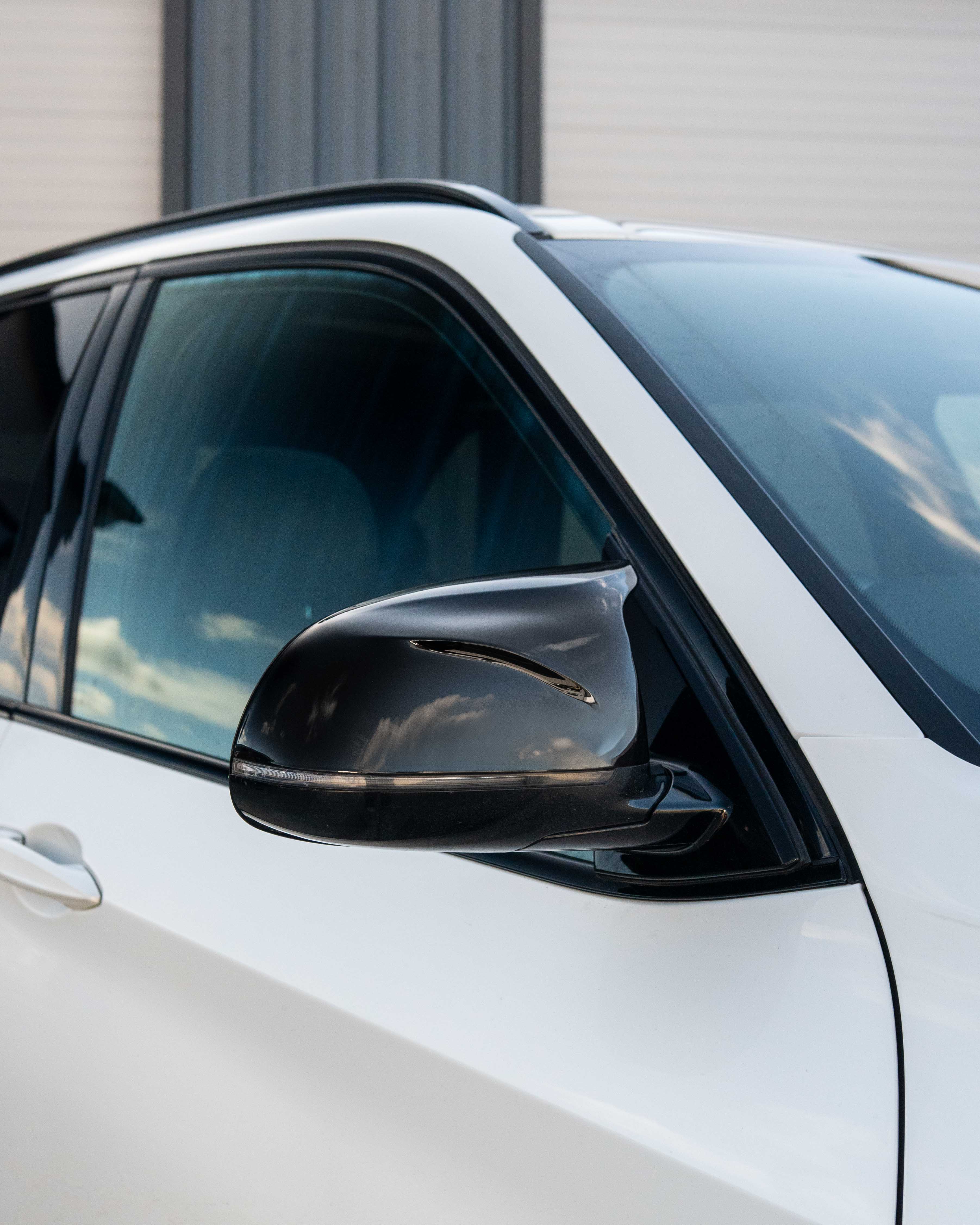 BMW F15 & F16 X5 & X6 GLOSS BLACK MIRRORS - M LOOK-Accessories-BLAK BY CT-CT Carbon - High-quality carbon fiber and gloss black aerodynamic parts for premium sports and luxury vehicles.