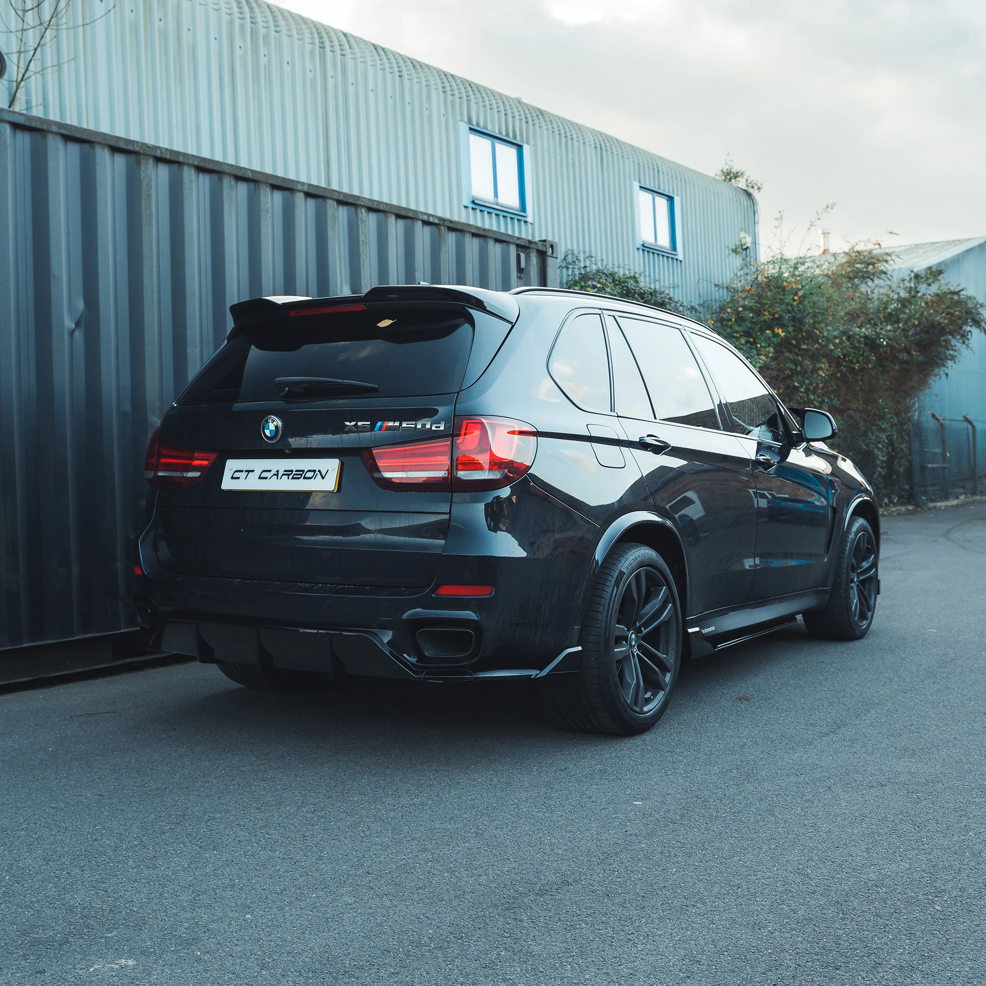 BMW X5 F15 GLOSS BLACK FULL KIT-Kit-BLAK BY CT-CT Carbon - High-quality carbon fiber and gloss black aerodynamic parts for premium sports and luxury vehicles.