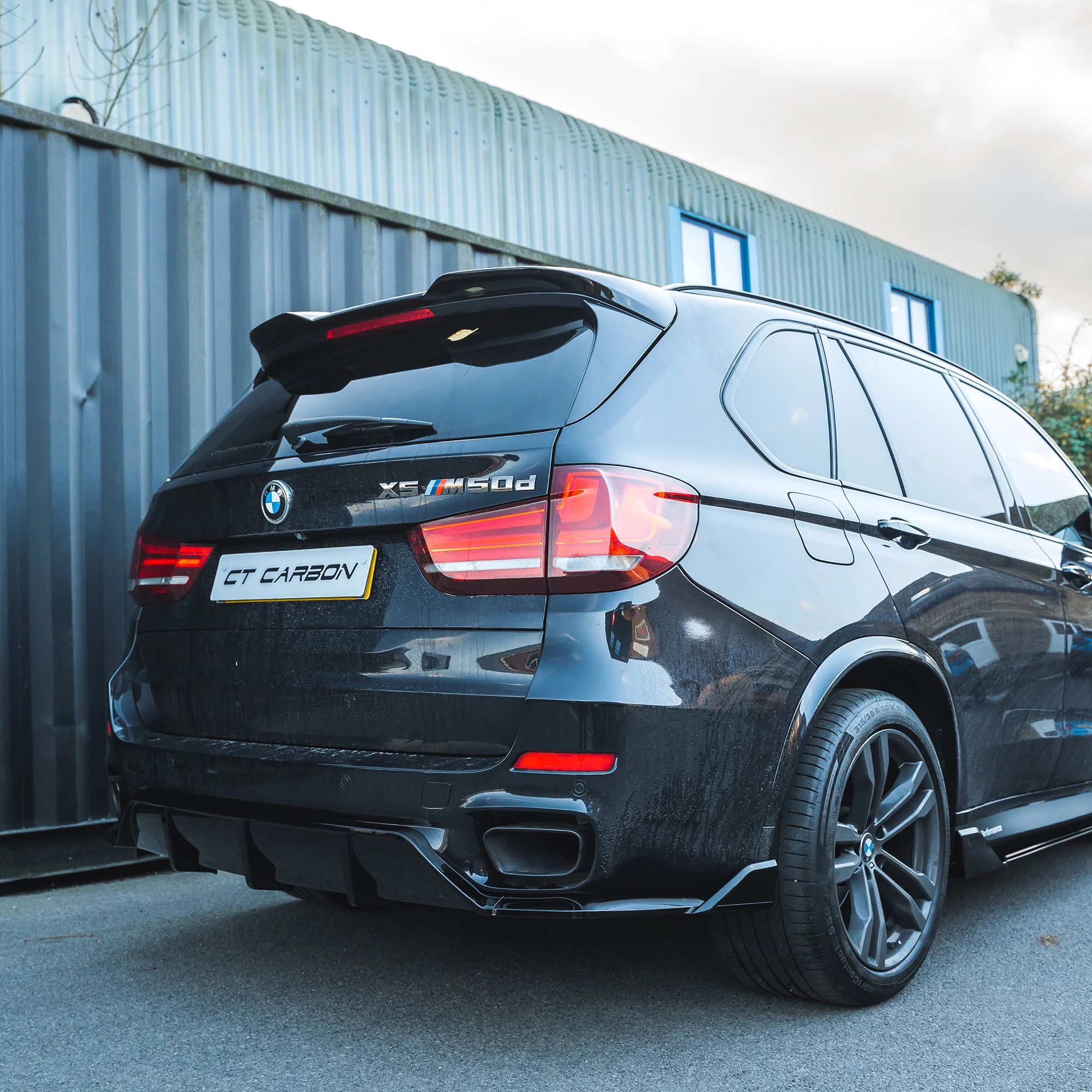 BMW X5 F15 GLOSS BLACK FULL KIT-Kit-BLAK BY CT-CT Carbon - High-quality carbon fiber and gloss black aerodynamic parts for premium sports and luxury vehicles.
