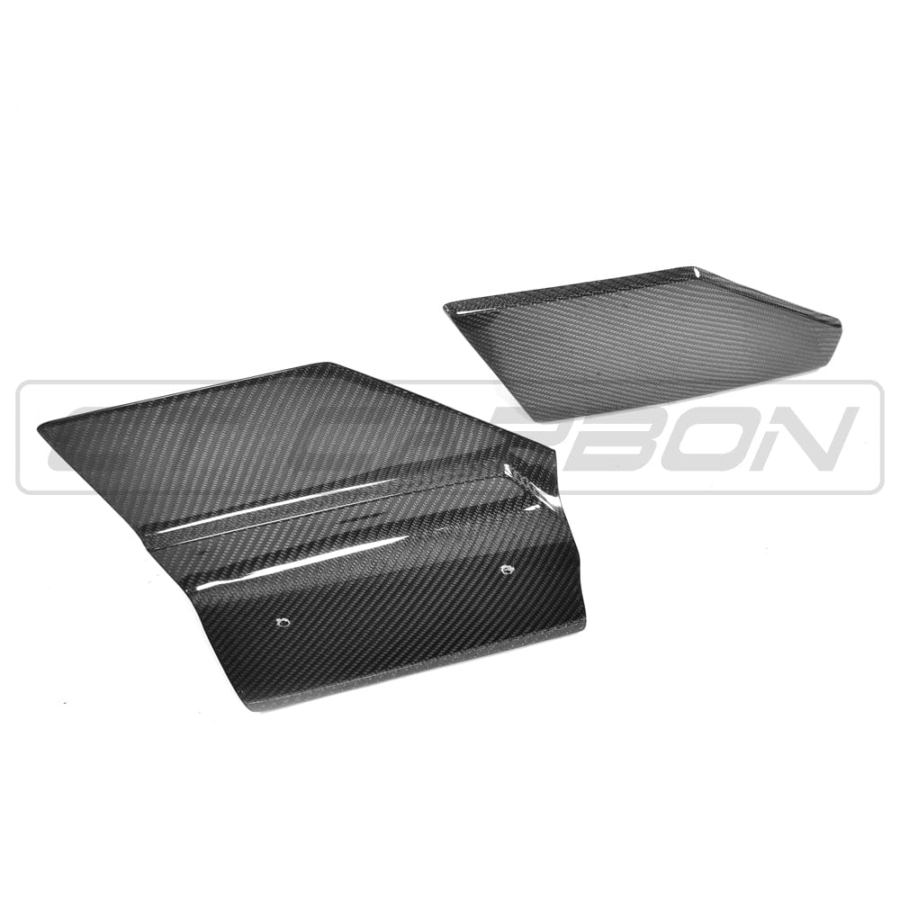 CT CARBON Rear Canards BMW F16 X6 CARBON FIBRE REAR BUMPER EXTENSIONS