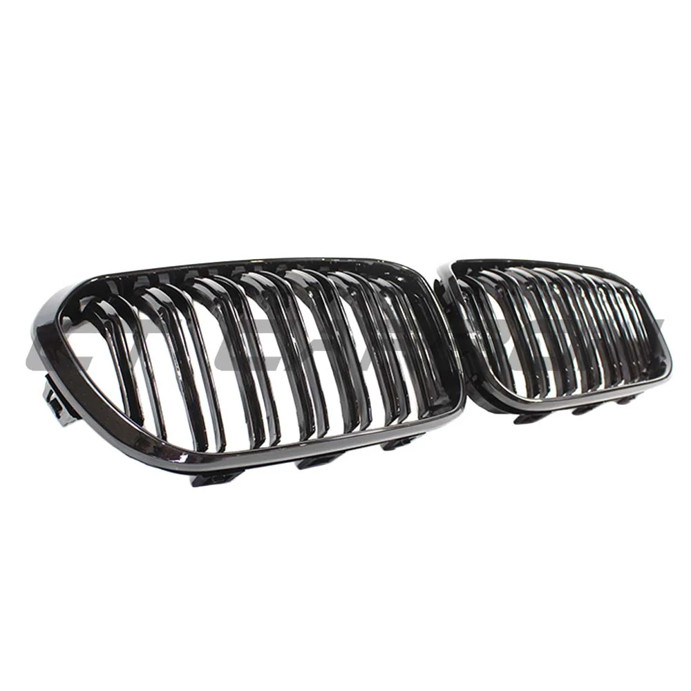 BMW F20 1 SERIES LCI DOUBLE SLAT GLOSS BLACK GRILLES