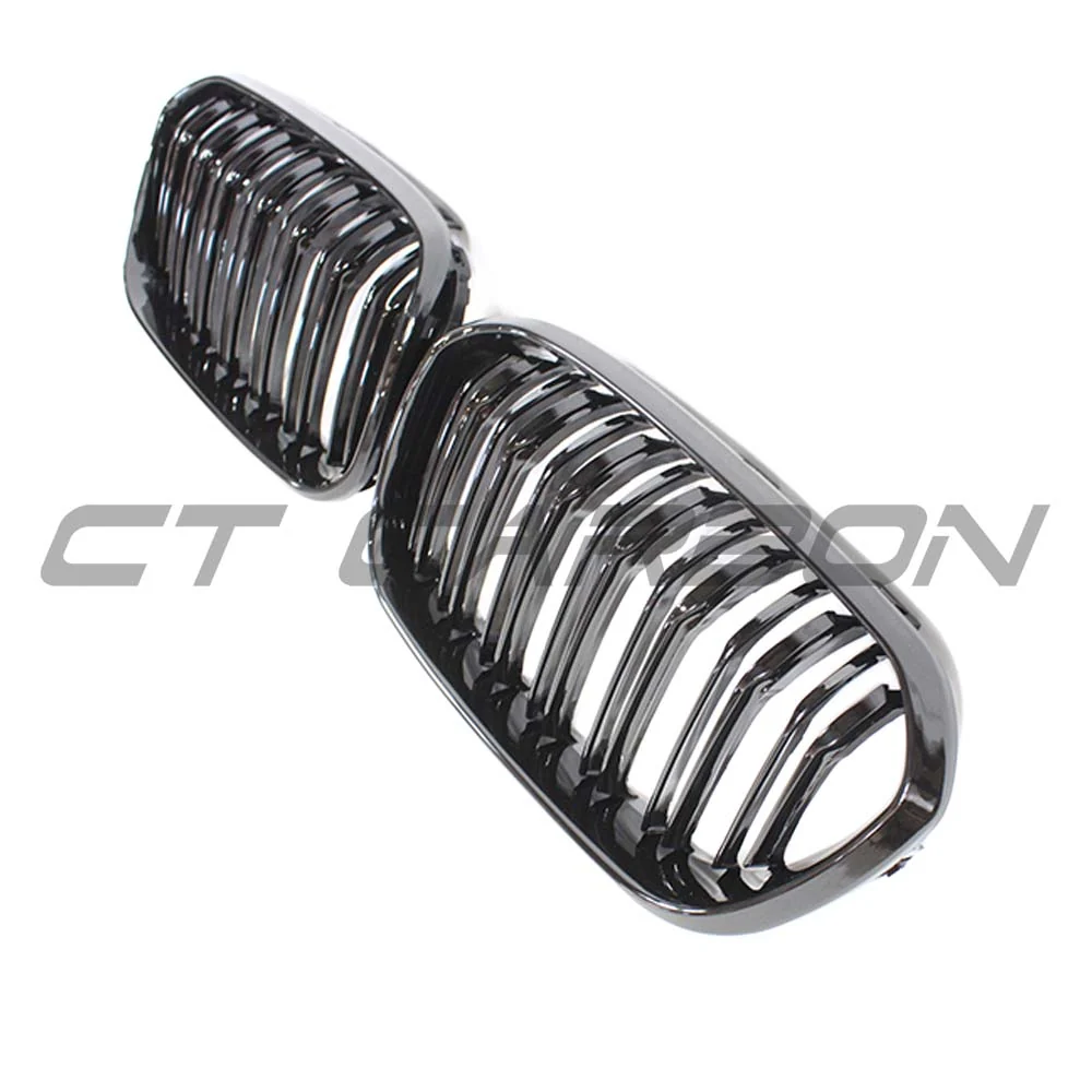 BMW F20 1 SERIES LCI DOUBLE SLAT GLOSS BLACK GRILLES