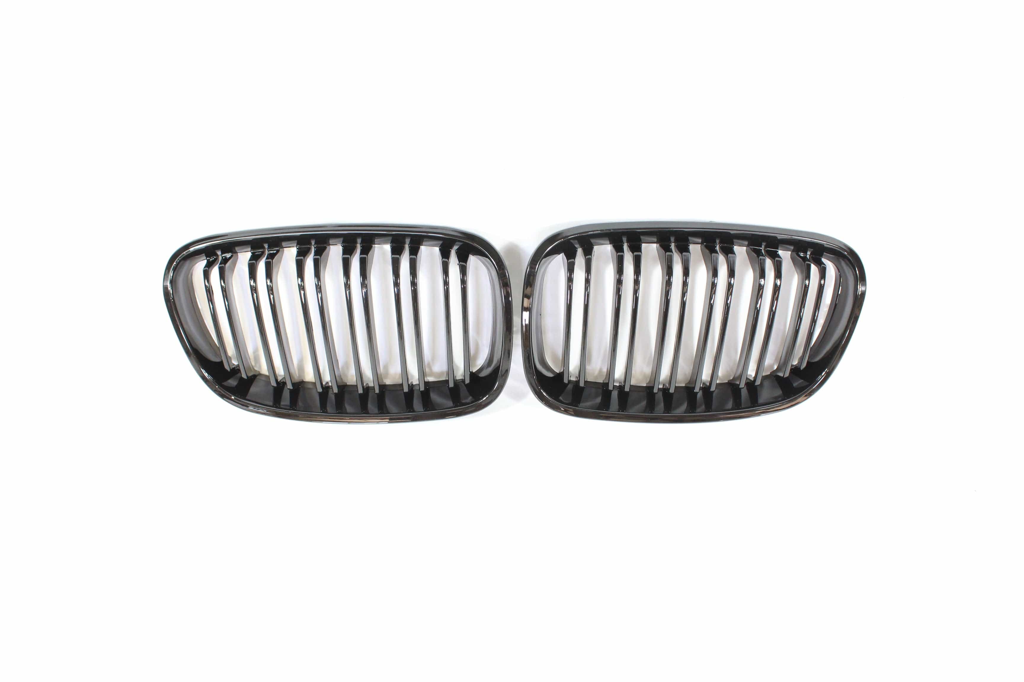 BLAK BY CT GRILLE BMW F20 1 SERIES PRE-LCI DOUBLE SLAT BLACK GRILLES - BLAK BY CT CARBON