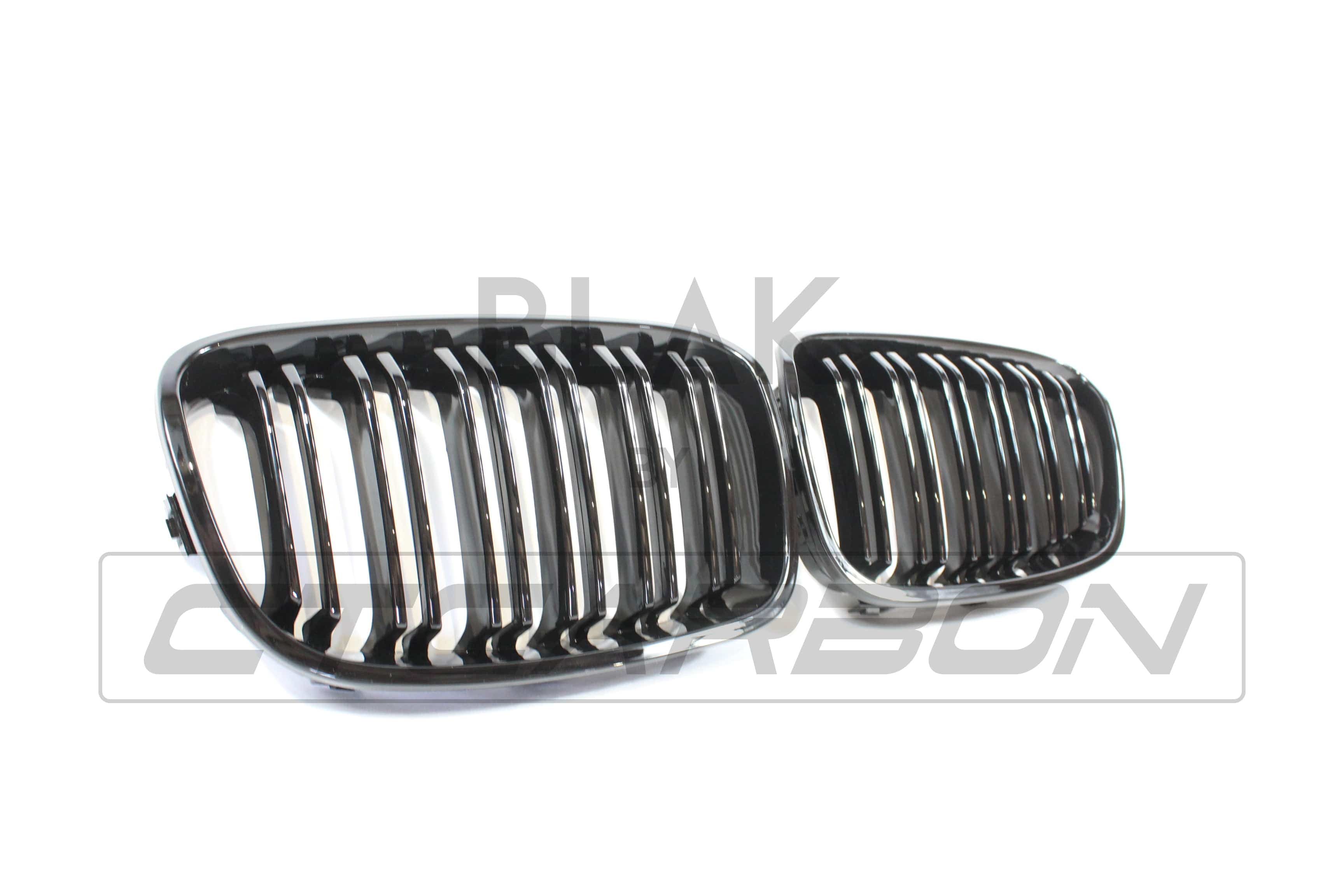 BLAK BY CT GRILLE BMW F20 1 SERIES PRE-LCI DOUBLE SLAT BLACK GRILLES - BLAK BY CT CARBON