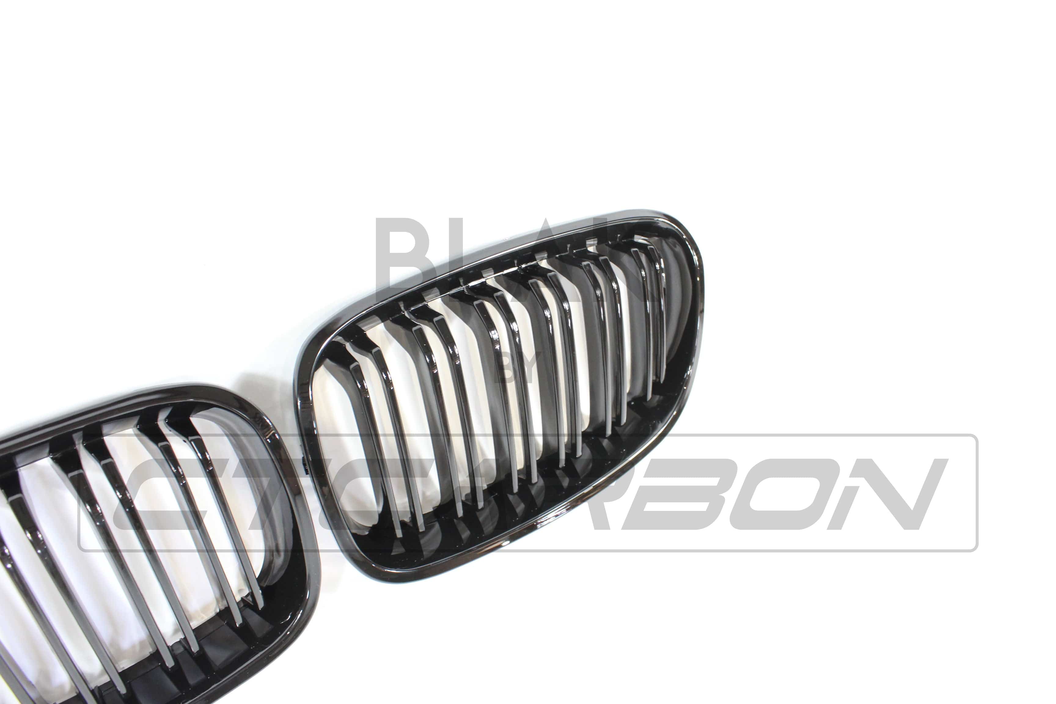 BLAK BY CT GRILLE BMW F20 1 SERIES PRE-LCI DOUBLE SLAT BLACK GRILLES - BLAK BY CT CARBON