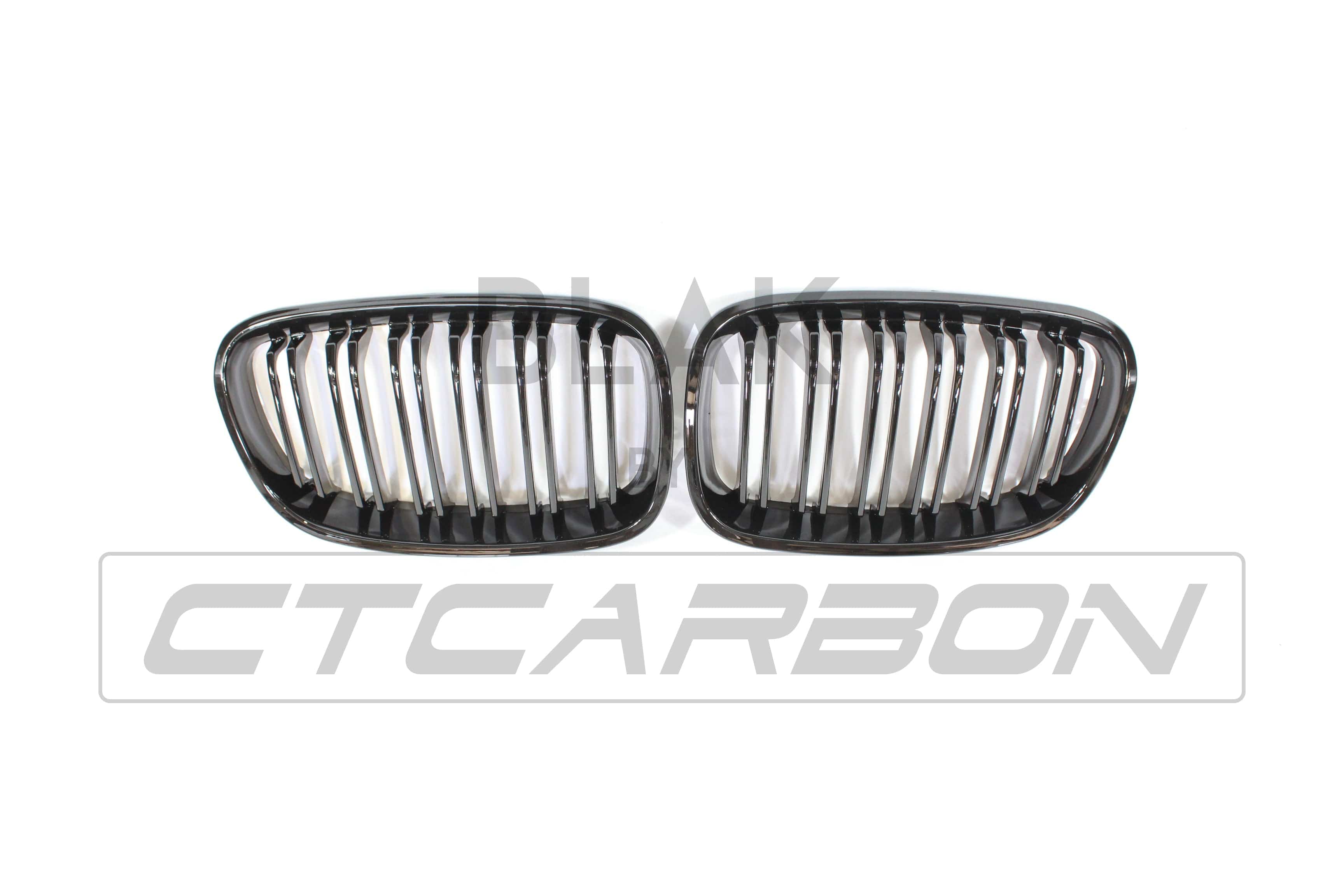 BLAK BY CT GRILLE BMW F20 1 SERIES PRE-LCI DOUBLE SLAT BLACK GRILLES - BLAK BY CT CARBON