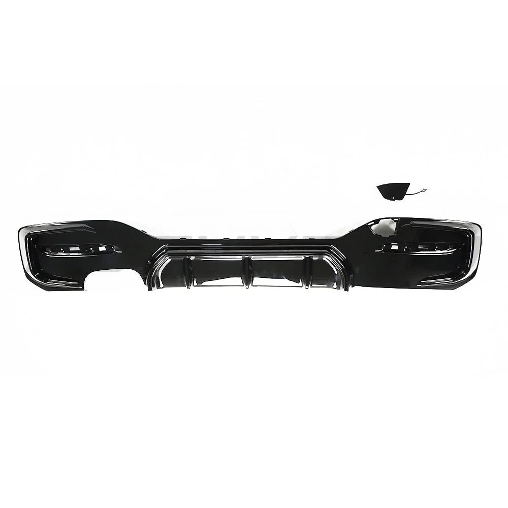 BMW F20/F21 1 SERIES GLOSS BLACK LCI DIFFUSER - TWIN LEFT-Diffuser-BLAK BY CT-CT Carbon - High-quality carbon fiber and gloss black aerodynamic parts for premium sports and luxury vehicles.