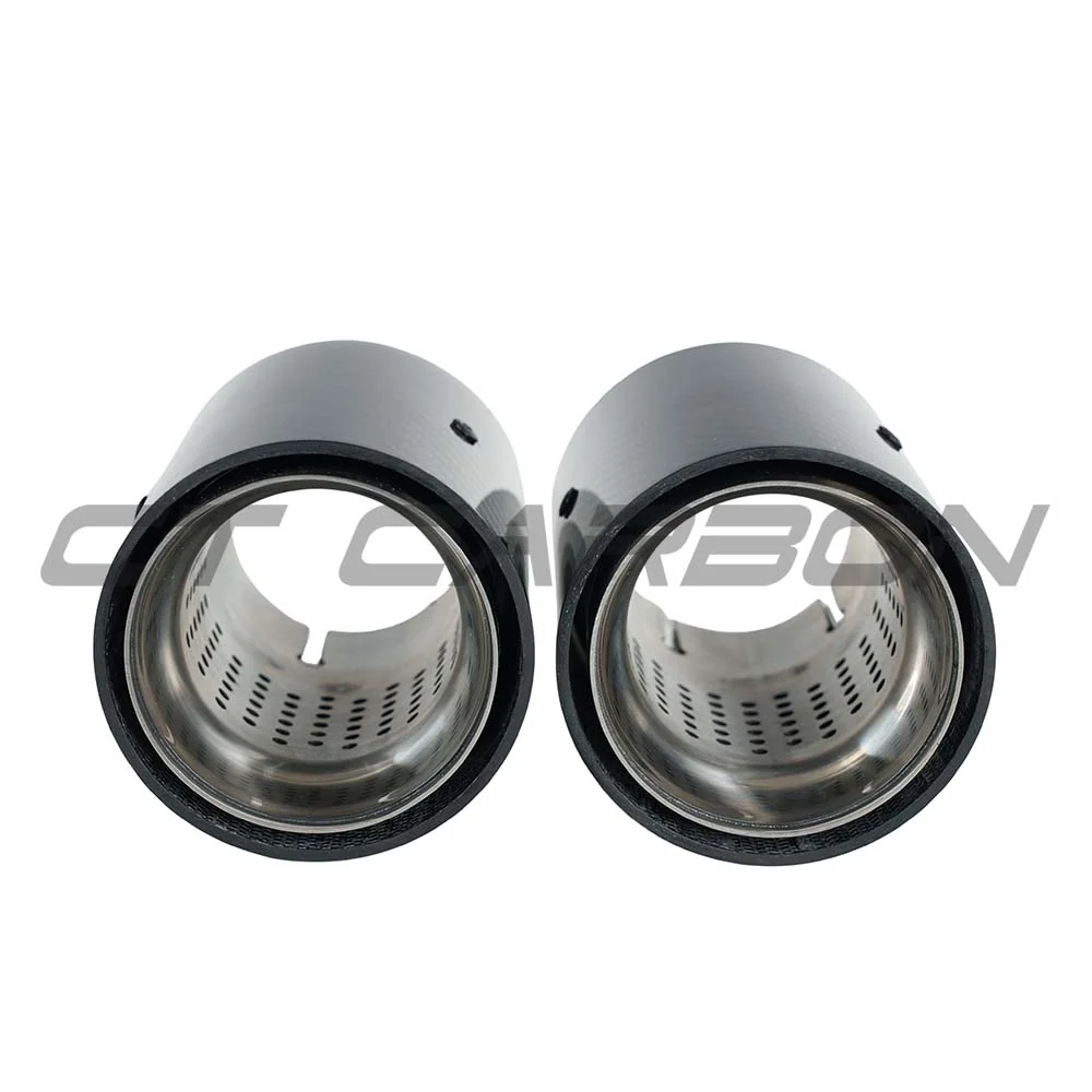 BMW F20/F21/F22/F23/F30/F31/F32/F33 CARBON EXHAUST TIPS - CHROME (SET OF 2)
