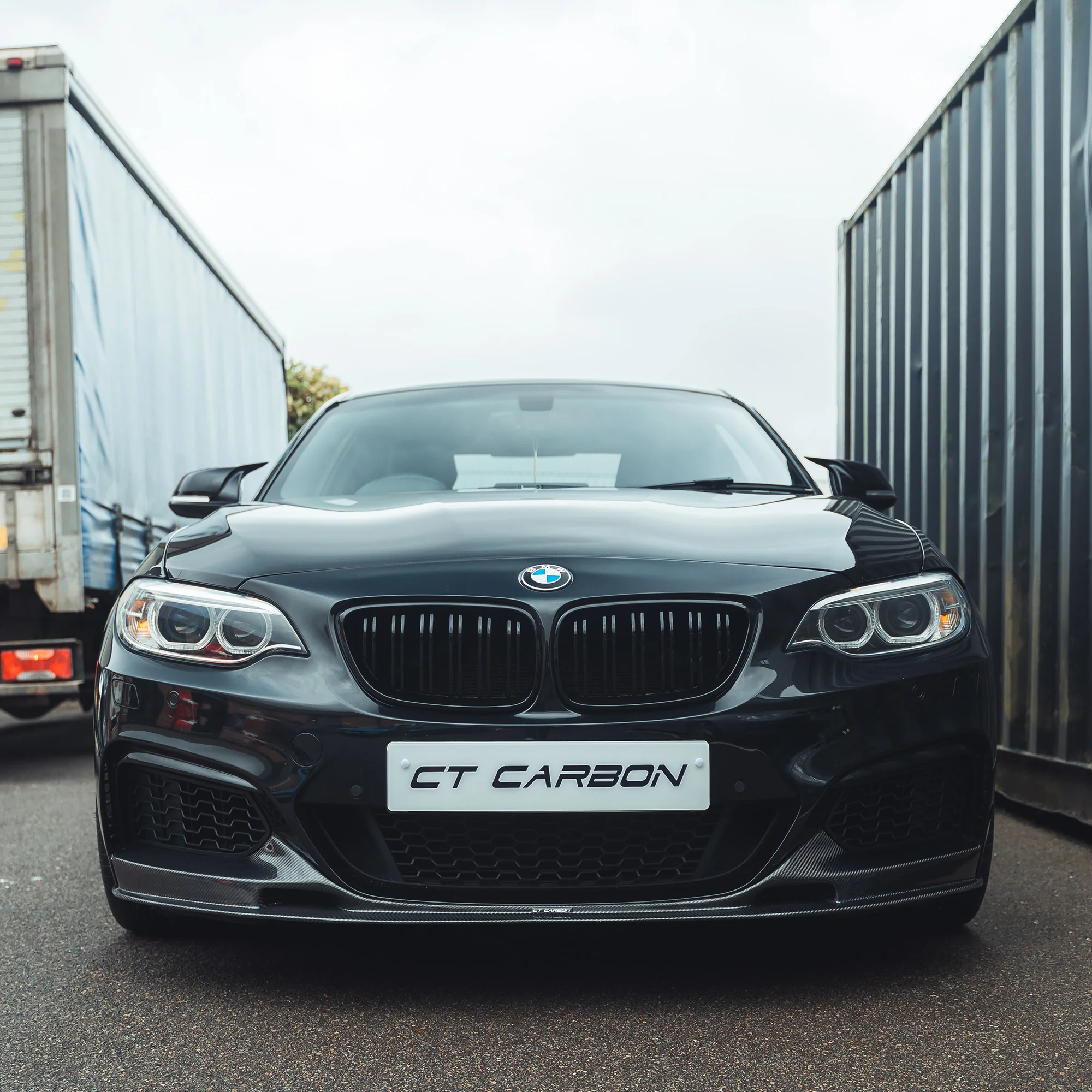 BMW F22 2 SERIES FULL CARBON FIBRE KIT - MP STYLE-Kit-CT CARBON-CT Carbon - High-quality carbon fiber and gloss black aerodynamic parts for premium sports and luxury vehicles.