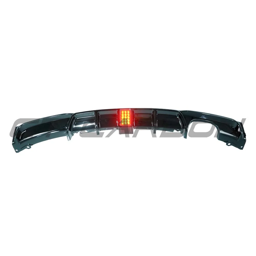BMW F30/F31 3 SERIES 2012-2019 GLOSS BLACK TWIN EXIT DIFFUSER WITH LED