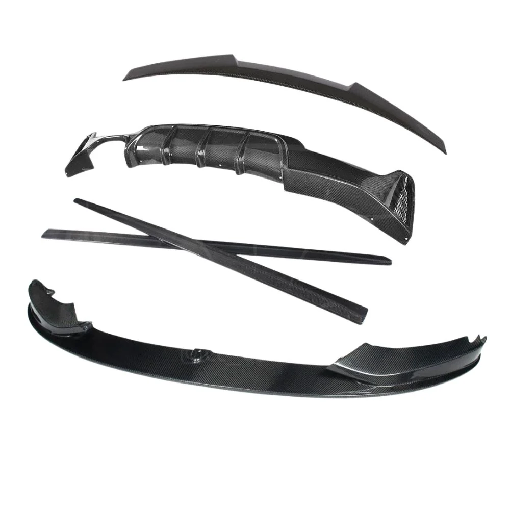 BMW F36 4 SERIES COUPE FULL CARBON FIBRE KIT - MP STYLE-Kit-CT CARBON-CT Carbon - High-quality carbon fiber and gloss black aerodynamic parts for premium sports and luxury vehicles.