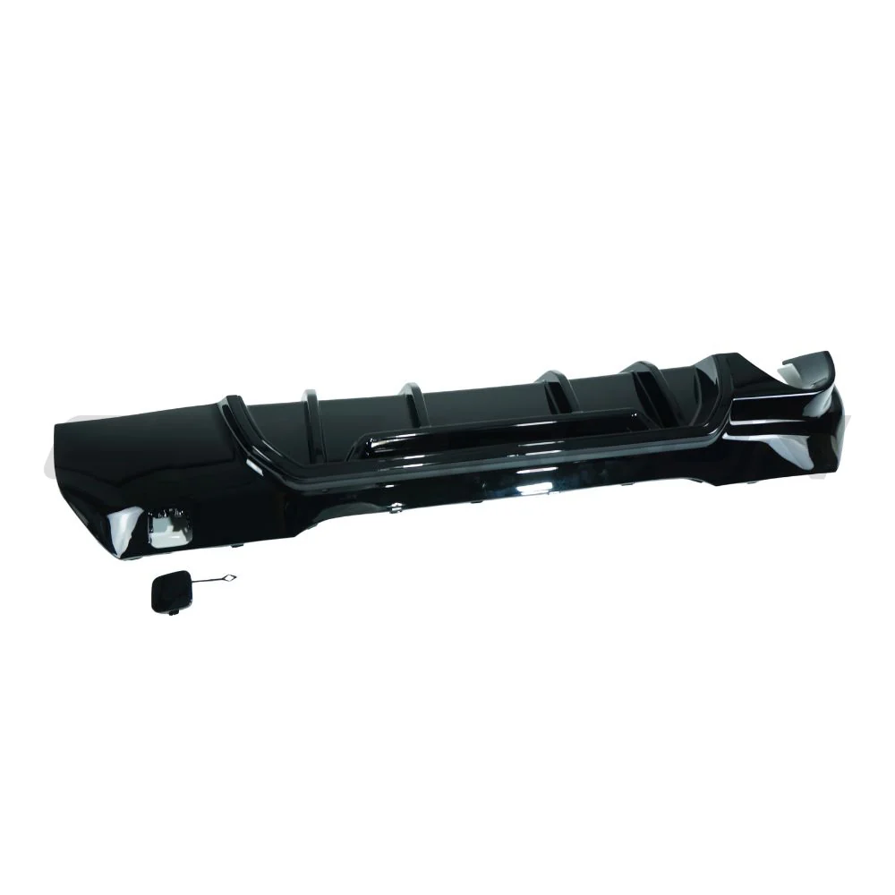 BMW F40 1 SERIES 2019-2024 GLOSS BLACK DIFFUSER - SINGLE EXIT-Diffuser-BLAK BY CT-CT Carbon - High-quality carbon fiber and gloss black aerodynamic parts for premium sports and luxury vehicles.