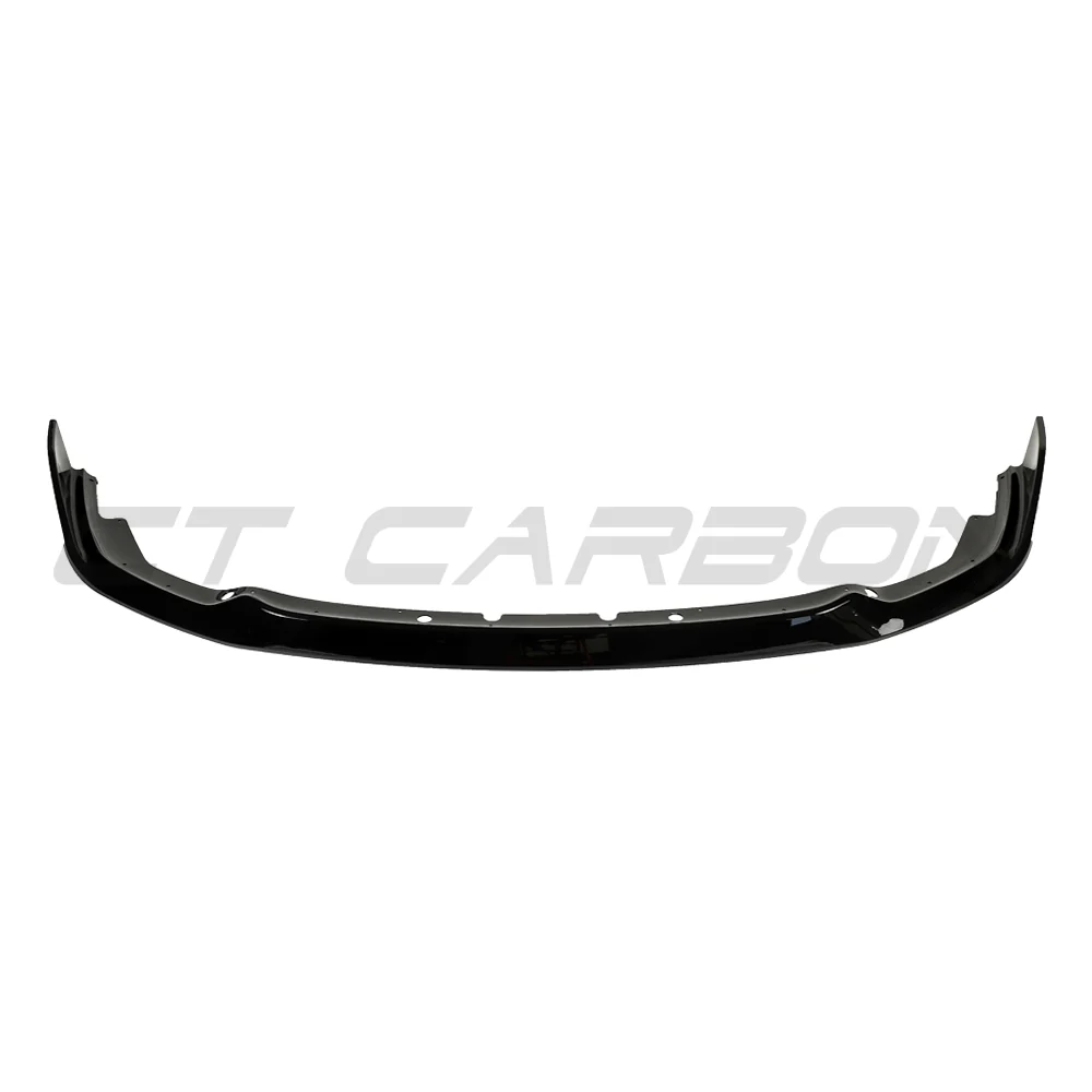 BMW F40 1 SERIES GLOSS BLACK SPLITTER - MP STYLE-Splitter-BLAK BY CT-CT Carbon - High-quality carbon fiber and gloss black aerodynamic parts for premium sports and luxury vehicles.