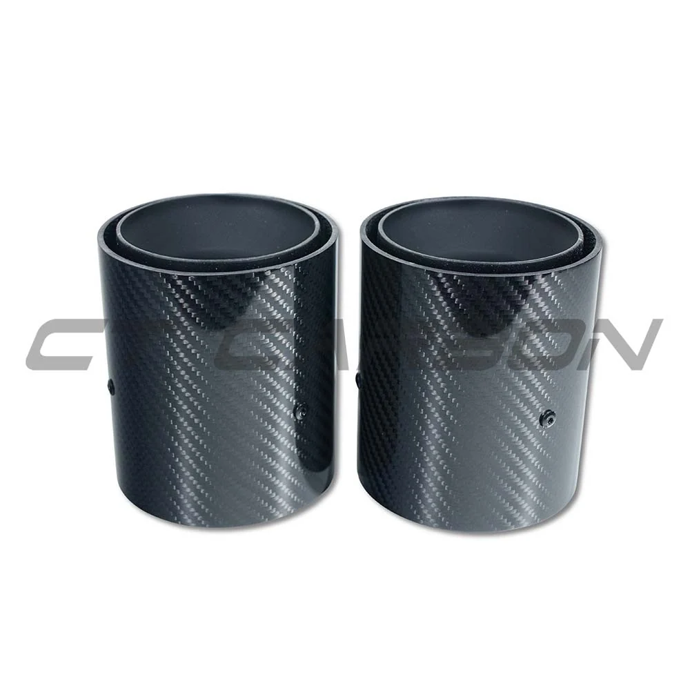 BMW F40/F44 M135i & M235i CARBON FIBRE EXHAUST TIPS - MATTE BLACK (SET OF 2)