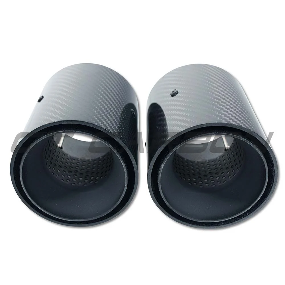 BMW F40/F44 M135i & M235i CARBON FIBRE EXHAUST TIPS - MATTE BLACK (SET OF 2)