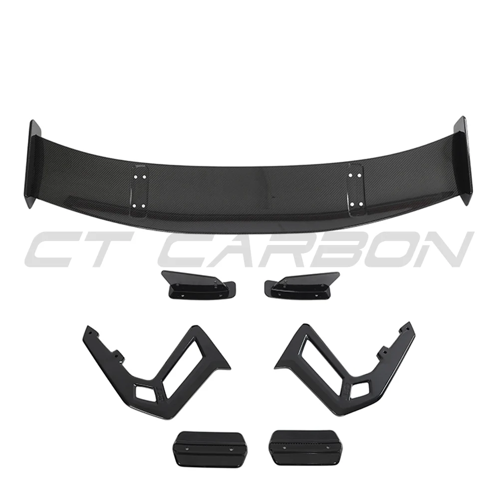 BMW G87 M2 & G42 2 SERIES CARBON FIBRE SWAN NECK WING - CT DESIGN-Spoiler-CT CARBON-CT Carbon - High-quality carbon fiber and gloss black aerodynamic parts for premium sports and luxury vehicles.