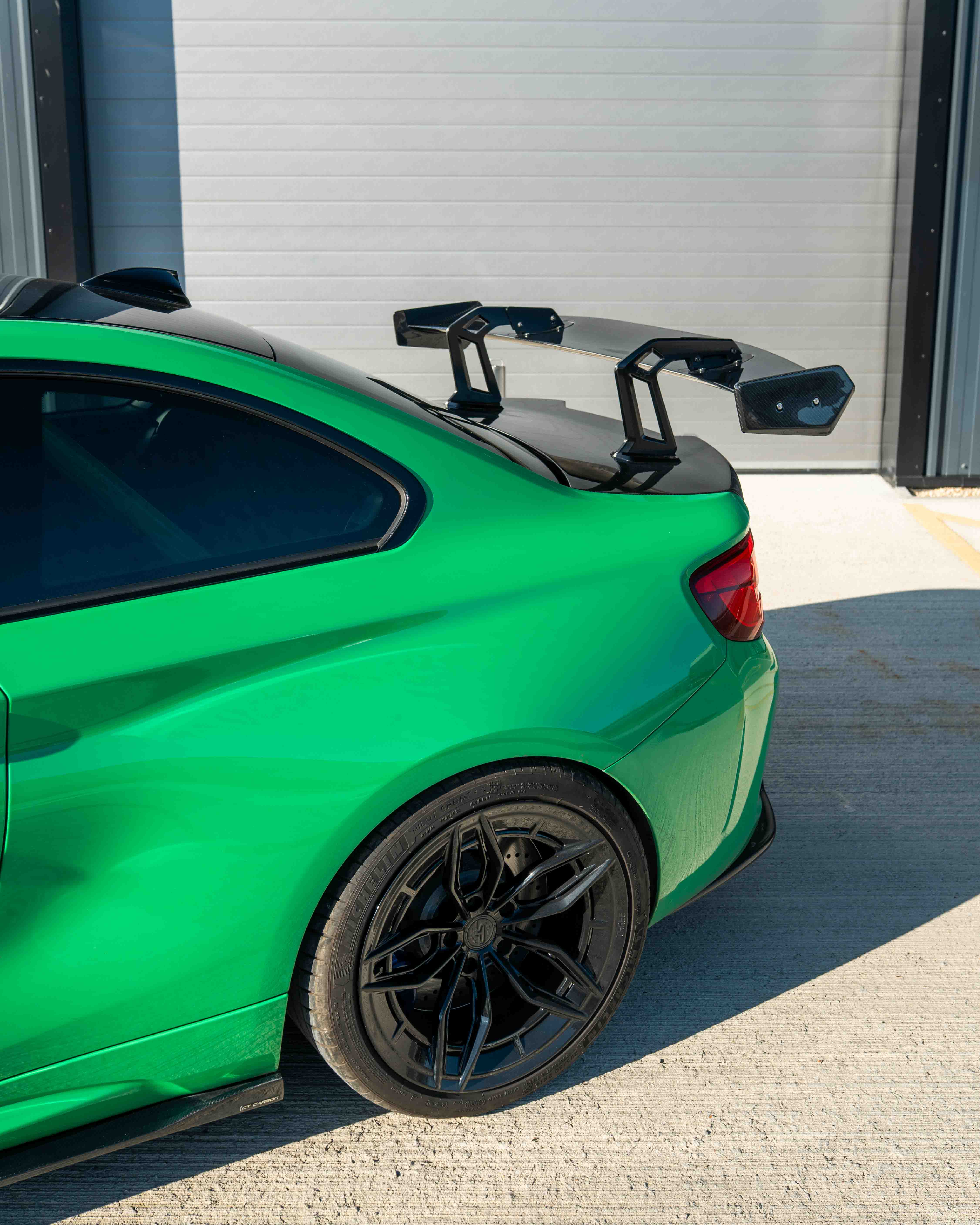 BMW F87 M2/M2C & F22 2 SERIES CARBON FIBRE SWAN NECK WING - CT DESIGN-Spoiler-CT CARBON-CT Carbon - High-quality carbon fiber and gloss black aerodynamic parts for premium sports and luxury vehicles.