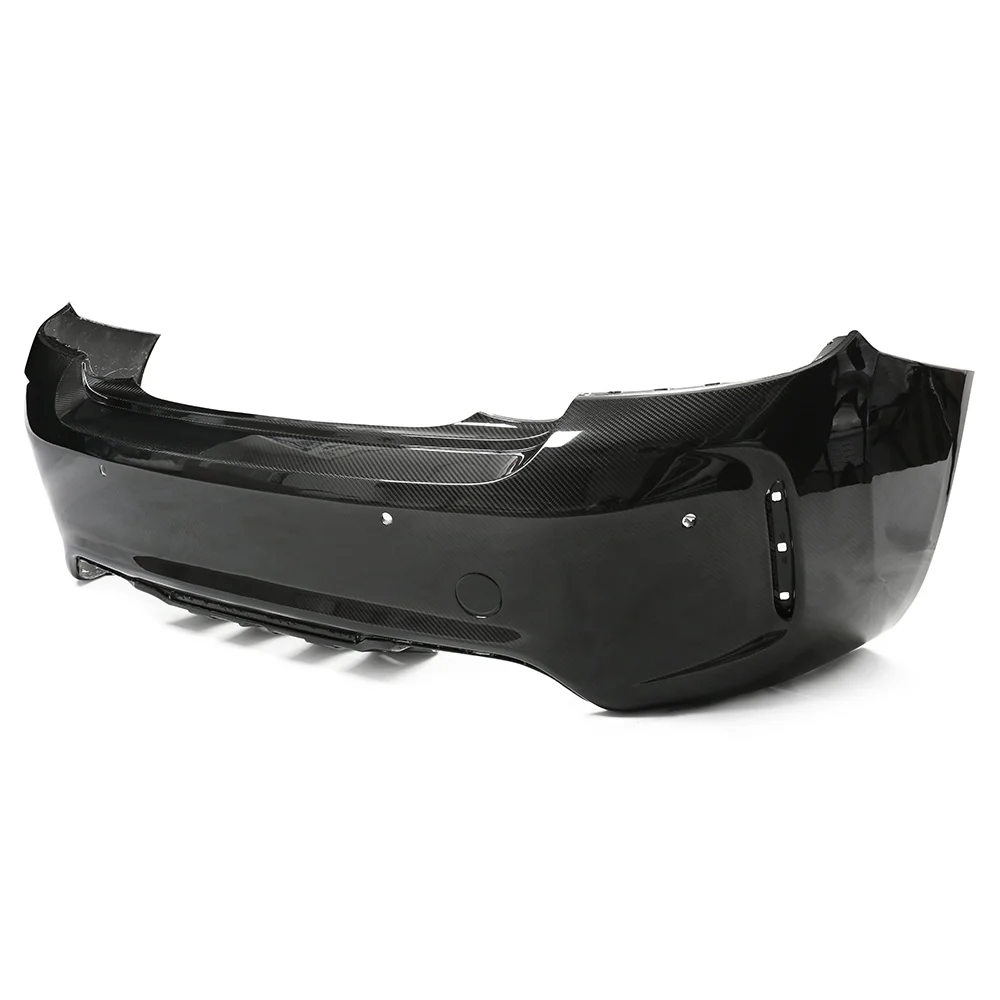 BMW F87 M2/M2C CARBON PRE-PREG FIBRE REAR BUMPER-Bumper-CT CARBON-CT Carbon - High-quality carbon fiber and gloss black aerodynamic parts for premium sports and luxury vehicles.