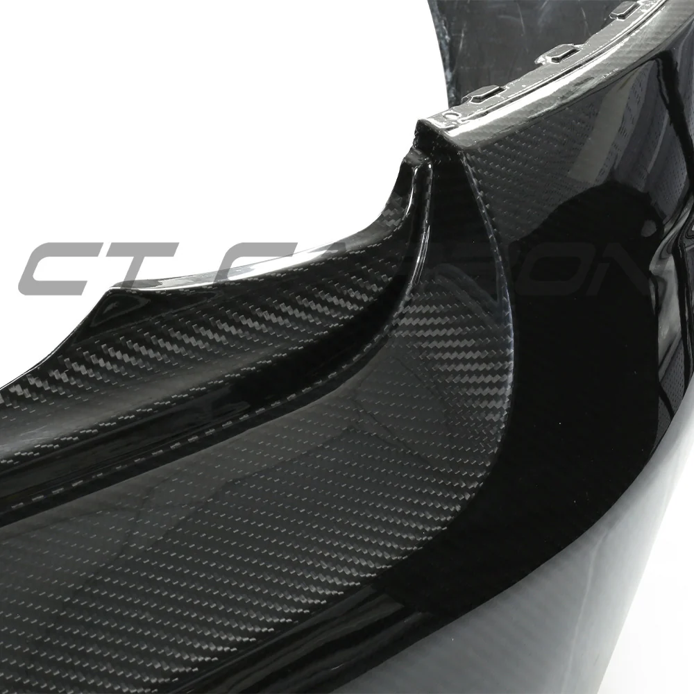 BMW F87 M2/M2C CARBON PRE-PREG FIBRE REAR BUMPER-Bumper-CT CARBON-CT Carbon - High-quality carbon fiber and gloss black aerodynamic parts for premium sports and luxury vehicles.
