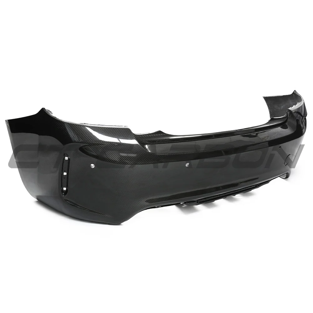 BMW F87 M2/M2C CARBON PRE-PREG FIBRE REAR BUMPER-Bumper-CT CARBON-CT Carbon - High-quality carbon fiber and gloss black aerodynamic parts for premium sports and luxury vehicles.