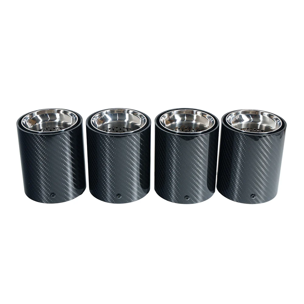 BMW F90/F92 M5/M8 CARBON FIBRE EXHAUST TIPS - CHROME x4