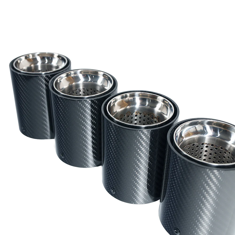 BMW F90/F92 M5/M8 CARBON FIBRE EXHAUST TIPS - CHROME x4