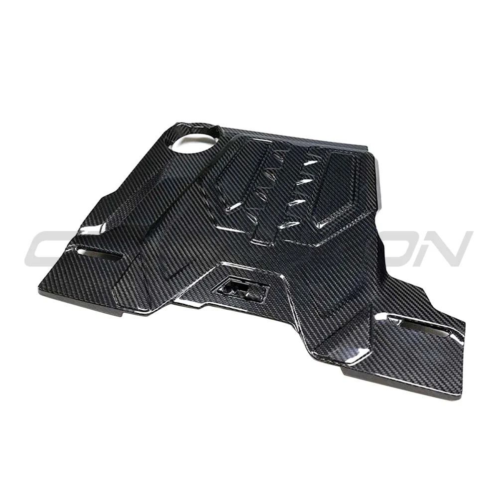 BMW F90 M5 & F91/92/93 M8 2018-2026 CARBON FIBRE ENGINE COVER-Accessories-CT CARBON-CT Carbon - High-quality carbon fiber and gloss black aerodynamic parts for premium sports and luxury vehicles.