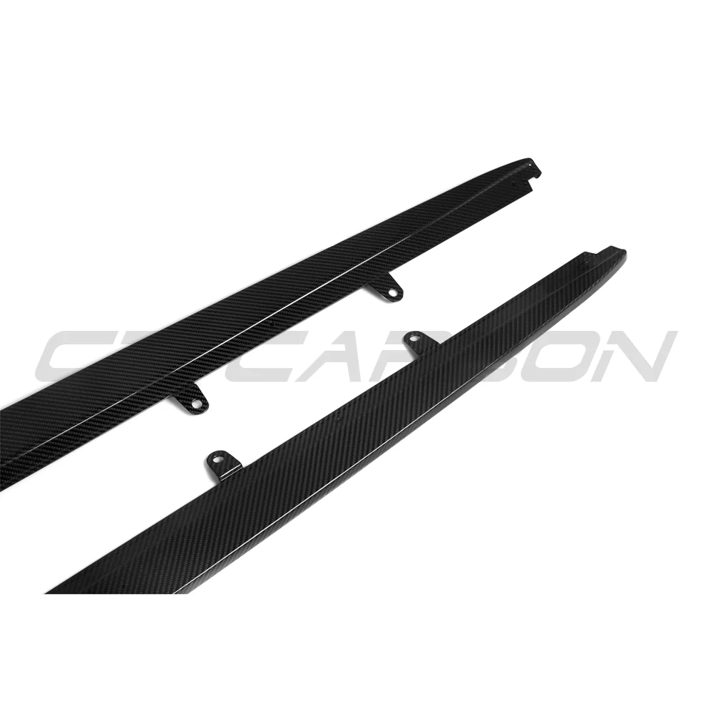 BMW F90 M5 & G30/G31 5 SERIES 2016-2024 PRE-PREG CARBON FIBRE SIDE SKIRTS-Side Skirts-CT CARBON-CT Carbon - High-quality carbon fiber and gloss black aerodynamic parts for premium sports and luxury vehicles.
