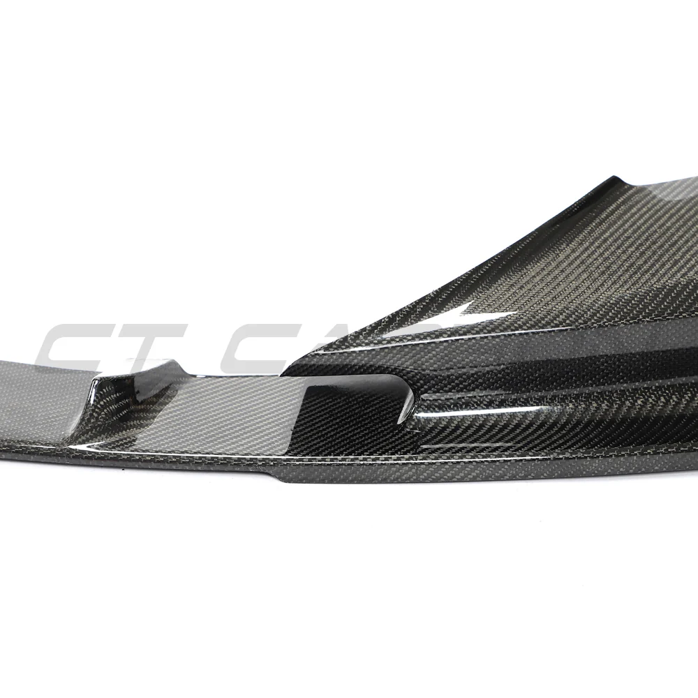BMW F90 M5 & M5C LCI CARBON FIBRE SPLITTER - 3D STYLE-Splitter-CT CARBON-CT Carbon - High-quality carbon fiber and gloss black aerodynamic parts for premium sports and luxury vehicles.