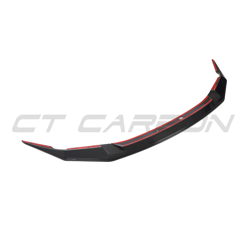 BMW F90 M5 & M5C LCI CARBON FIBRE SPLITTER - GTS-Splitter-CT CARBON-CT Carbon - High-quality carbon fiber and gloss black aerodynamic parts for premium sports and luxury vehicles.