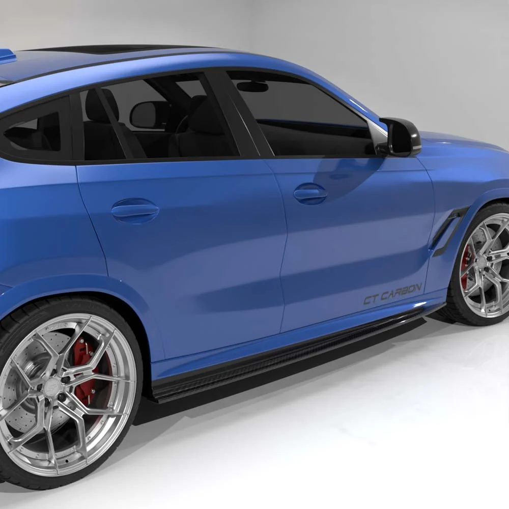 BMW F95/F96 X5M/X6M 2020+ CARBON FIBRE SIDE SKIRTS - CT DESIGN