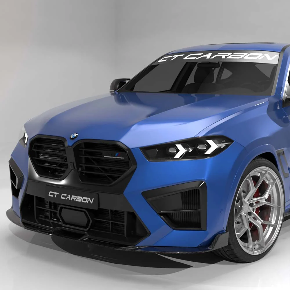 BMW F96 X6M LCI 2023+ CARBON FIBRE SPLITTER - CT DESIGN