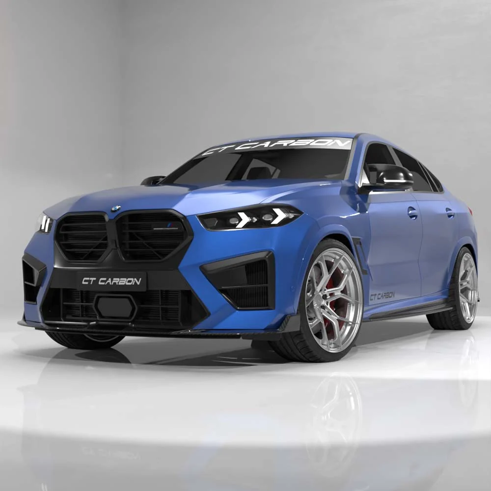 BMW F96 X6M LCI 2023+ CARBON FIBRE SPLITTER - CT DESIGN