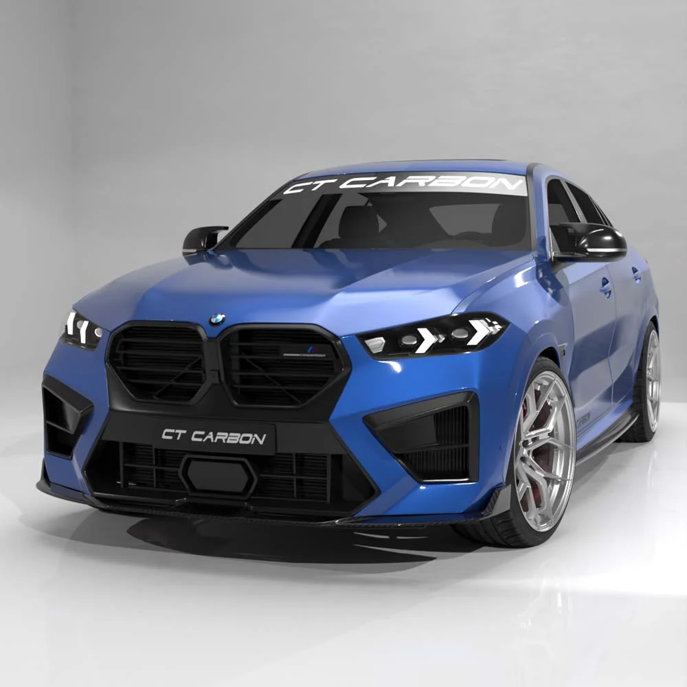 BMW F96 X6M LCI 2023+ CARBON FIBRE SPLITTER - CT DESIGN