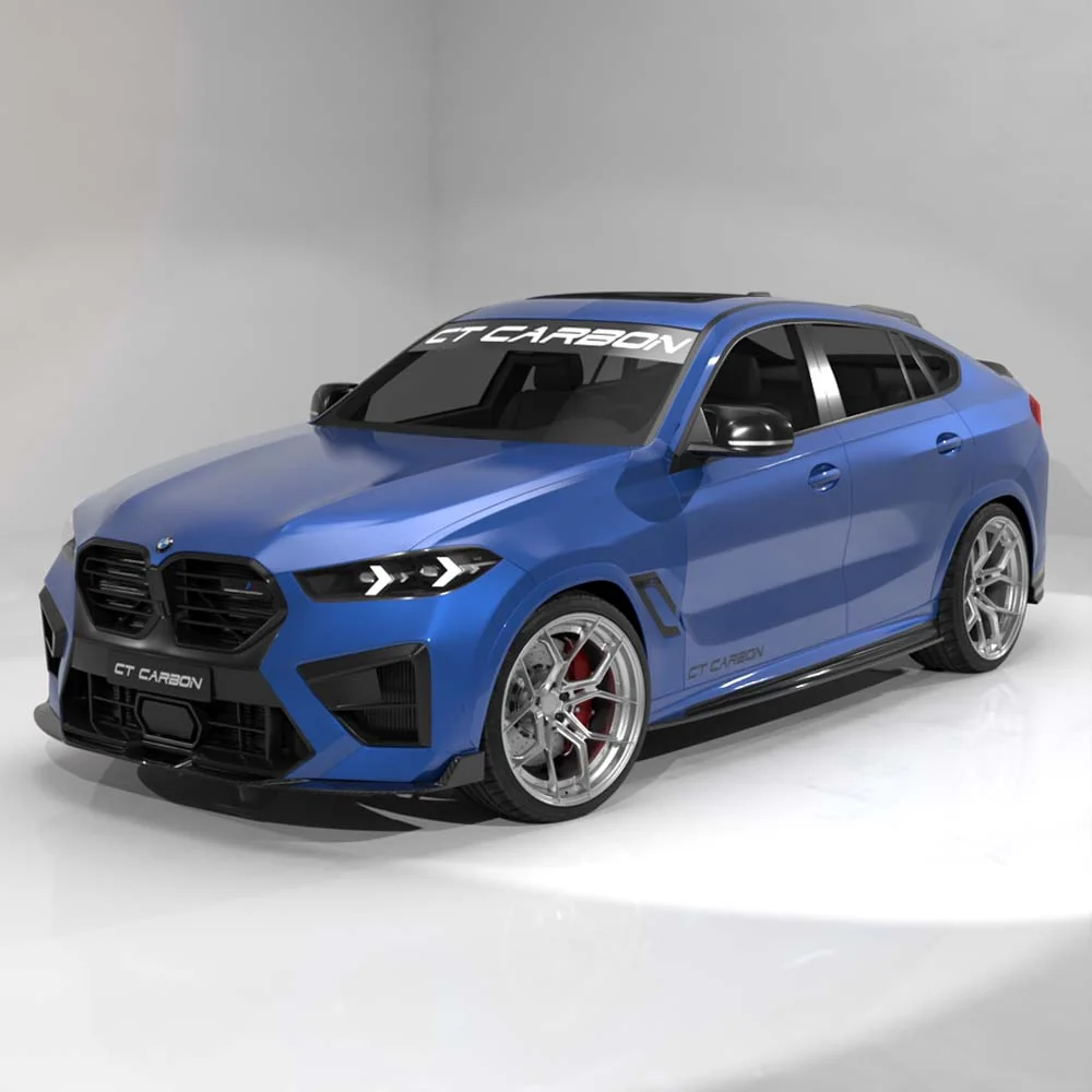 BMW F96 X6M LCI 2023+ CARBON FIBRE SPLITTER - CT DESIGN