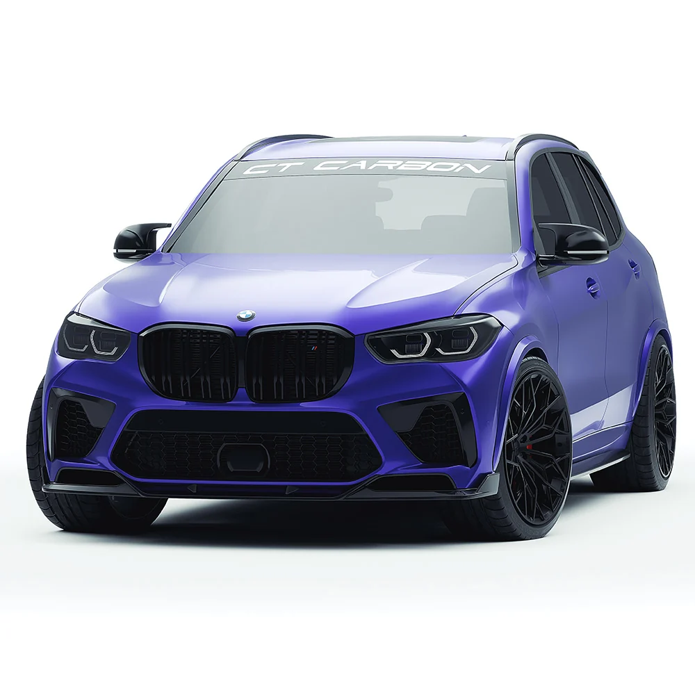 BMW F95 X5M 2019-2022 (PRE-LCI) CARBON FIBRE FULL KIT - CT DESIGN-Kit-CT CARBON-CT Carbon - High-quality carbon fiber and gloss black aerodynamic parts for premium sports and luxury vehicles.