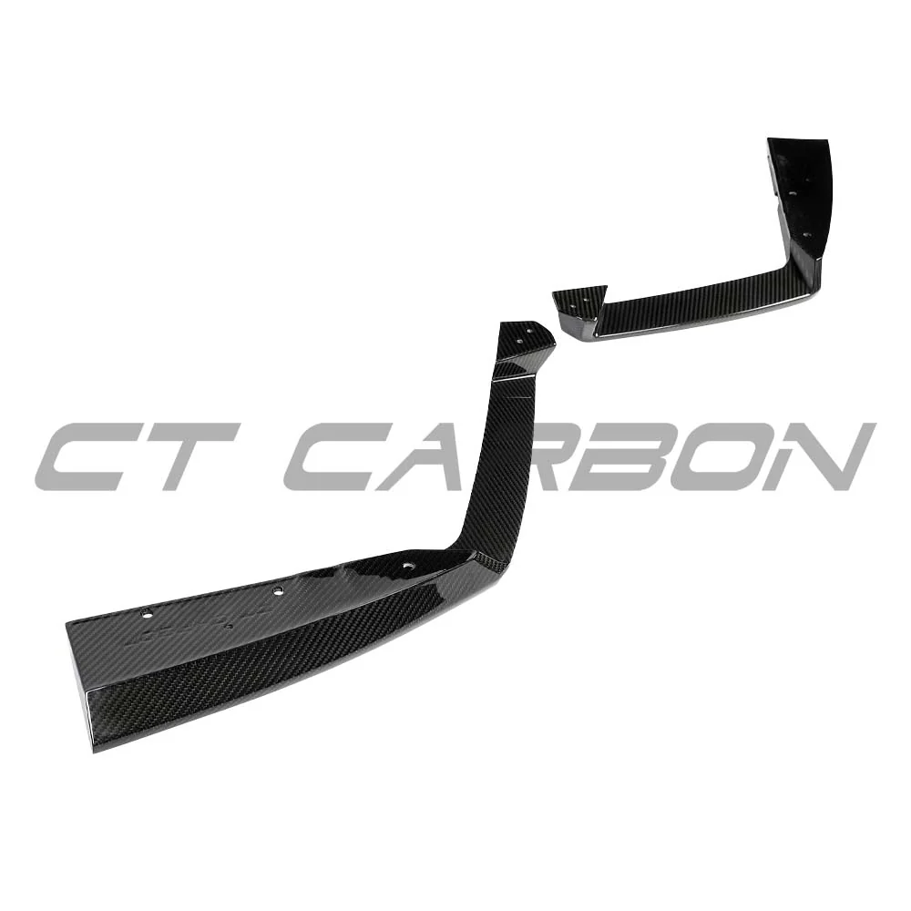 BMW F95 X5M 2019+ DRY CARBON FIBRE REAR BUMPER CORNERS - V1