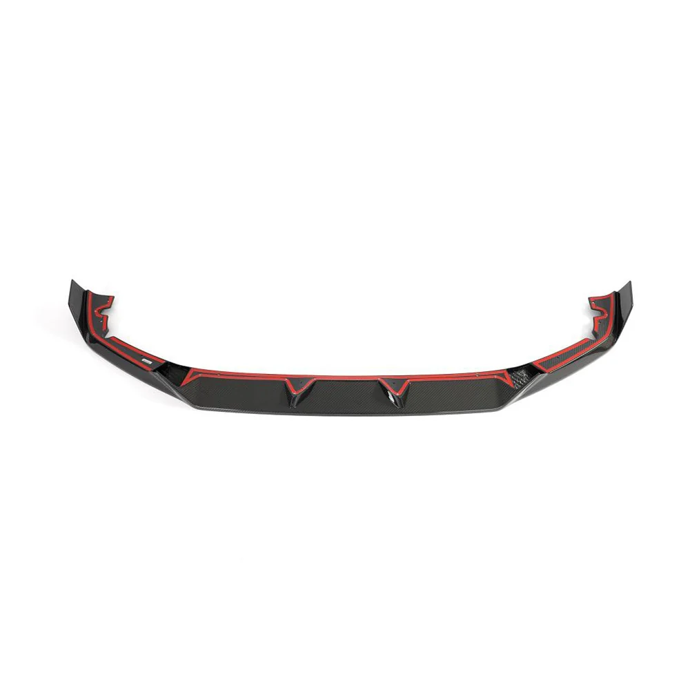 BMW F96 X6M 2023+ (LCI) CARBON FIBRE SPLITTER - CT DESIGN-Splitter-CT CARBON-CT Carbon - High-quality carbon fiber and gloss black aerodynamic parts for premium sports and luxury vehicles.
