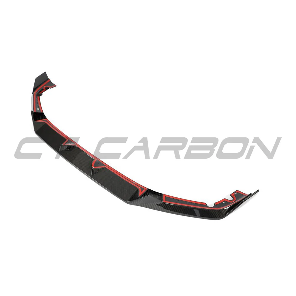 BMW F96 X6M 2023+ (LCI) CARBON FIBRE SPLITTER - CT DESIGN-Splitter-CT CARBON-CT Carbon - High-quality carbon fiber and gloss black aerodynamic parts for premium sports and luxury vehicles.