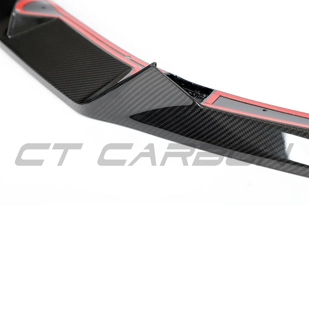 BMW F96 X6M 2023+ (LCI) CARBON FIBRE SPLITTER - CT DESIGN-Splitter-CT CARBON-CT Carbon - High-quality carbon fiber and gloss black aerodynamic parts for premium sports and luxury vehicles.