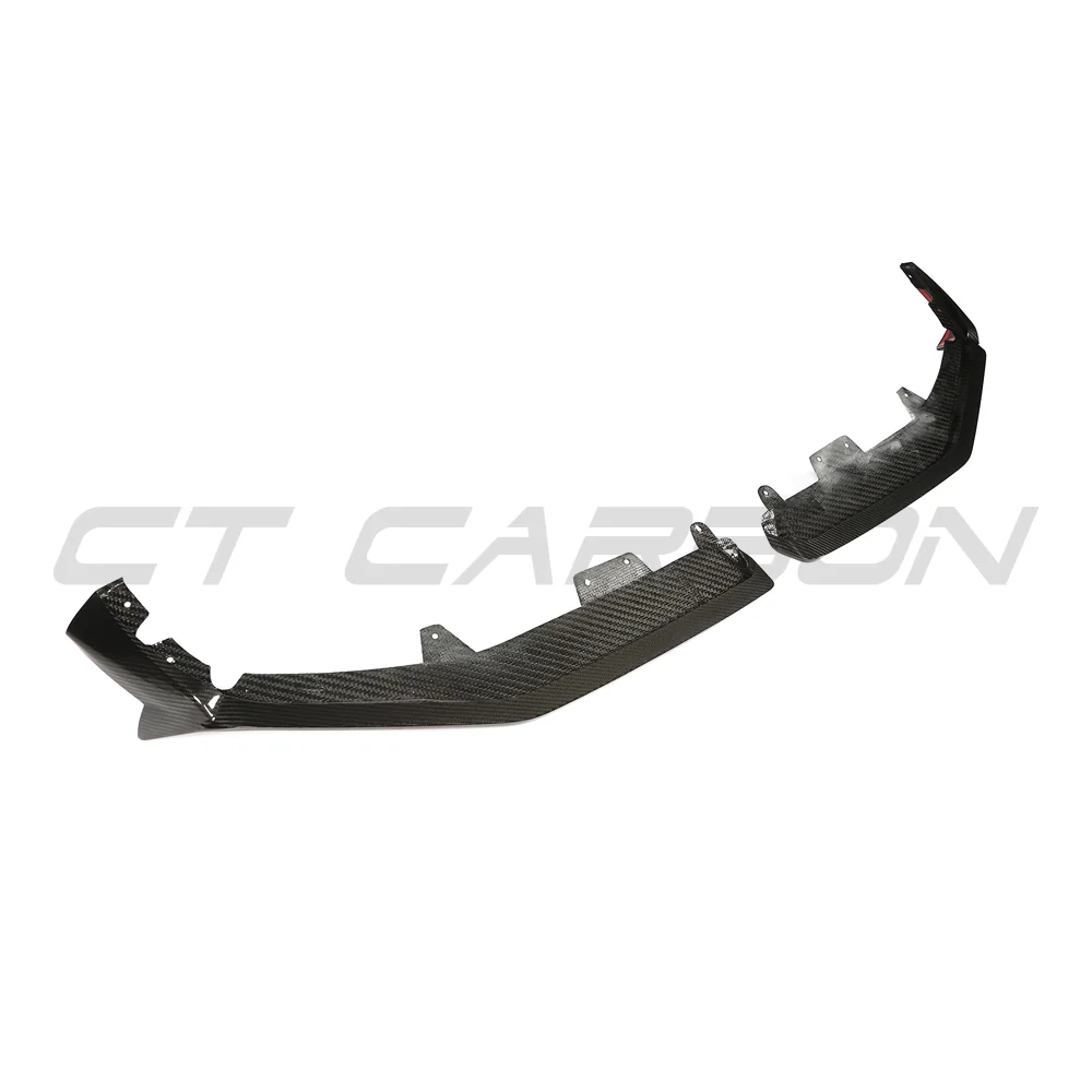 BMW F95 X5M 2023+ (LCI) CARBON FIBRE SPLITTER - MP SPLITTER-Splitter-CT CARBON-CT Carbon - High-quality carbon fiber and gloss black aerodynamic parts for premium sports and luxury vehicles.