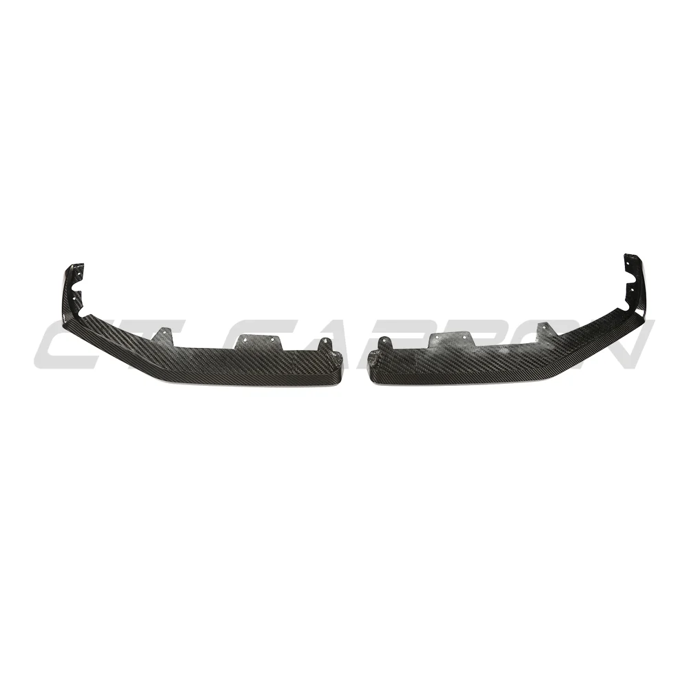 BMW F95 X5M 2023+ (LCI) CARBON FIBRE SPLITTER - MP SPLITTER-Splitter-CT CARBON-CT Carbon - High-quality carbon fiber and gloss black aerodynamic parts for premium sports and luxury vehicles.