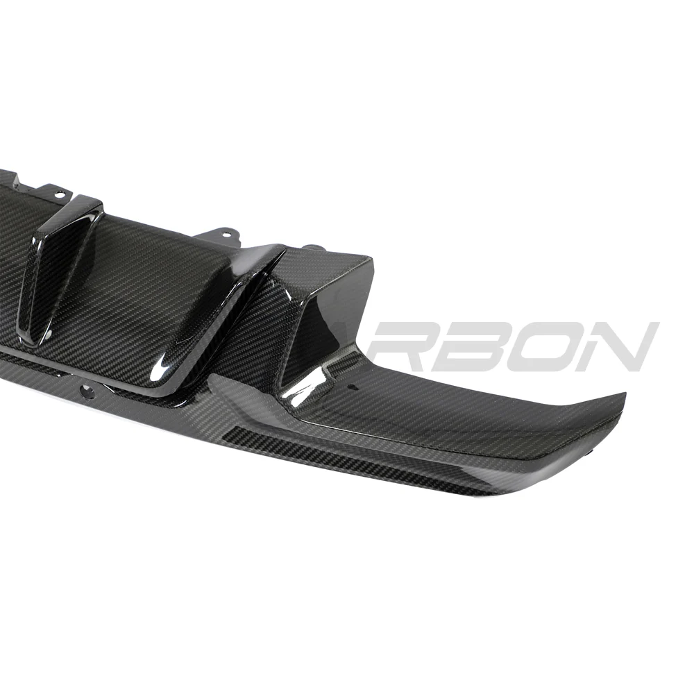 BMW F95 X5M & F96 X6M 2019+ CARBON FIBRE DIFFUSER - CT DESIGN-Diffuser-CT CARBON-CT Carbon - High-quality carbon fiber and gloss black aerodynamic parts for premium sports and luxury vehicles.